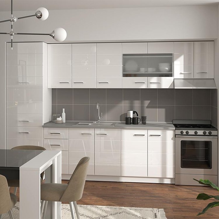ΝΤΟΥΛΑΠΙ ΚΟΥΖΙΝΑΣ Diva BD 60 ΛΕΥΚΗ/ΛΕΥΚΗ ΛΑΚΑ 60x57,5x214,5εκ 11011284