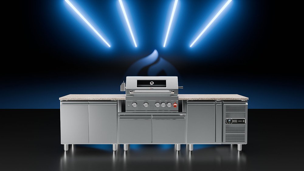 THERMOGATZ TGH-BI-B4-G BBQ Υγραερίου Μαύρο 19.3kW 03.313.417