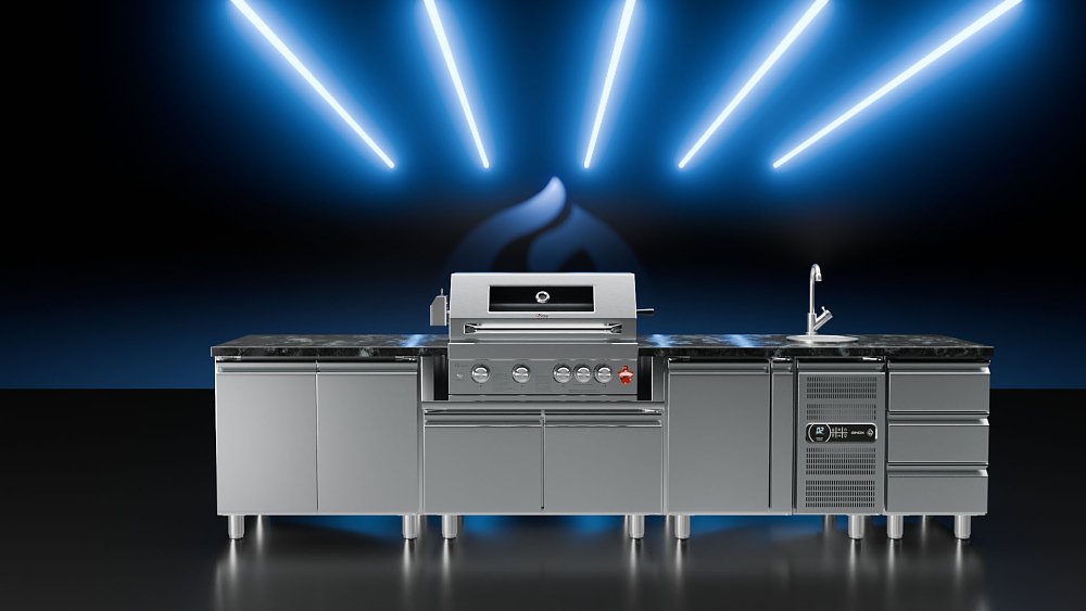 THERMOGATZ TGH-BI-B4-G BBQ Υγραερίου Μαύρο 19.3kW 03.313.417