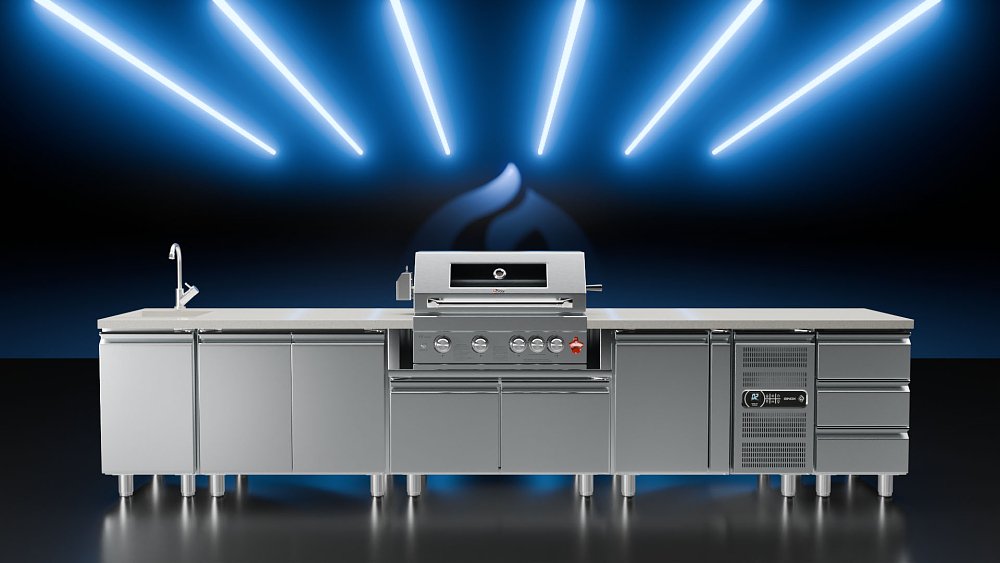 THERMOGATZ TGH-BI-B4-G BBQ Υγραερίου Μαύρο 19.3kW 03.313.417