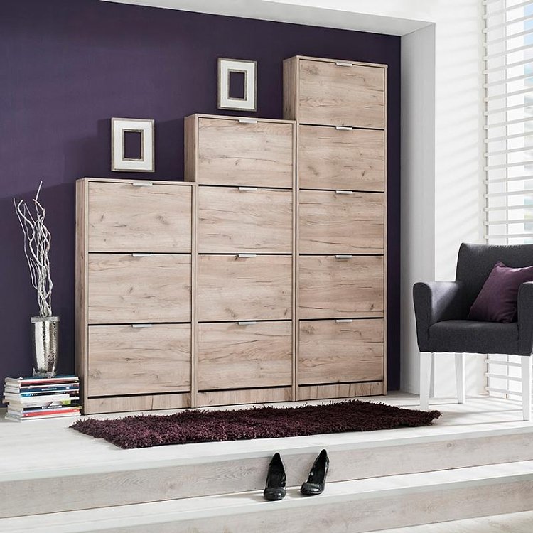 ΠΑΠΟΥΤΣΟΘΗΚΗ Base 13 GREY OAK 58x18x119εκ 11008509