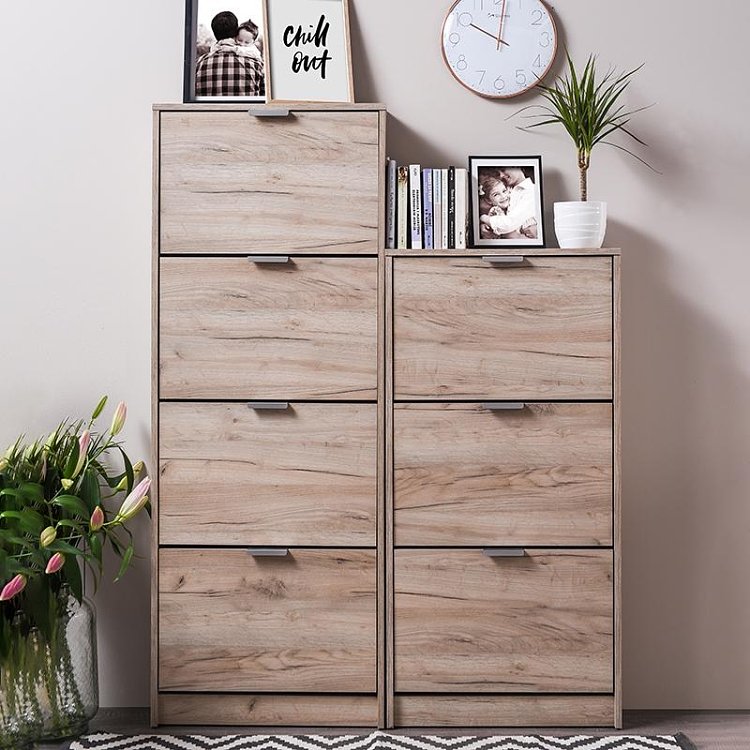 ΠΑΠΟΥΤΣΟΘΗΚΗ Base 14 GREY OAK 58x18x155,5εκ 11008511