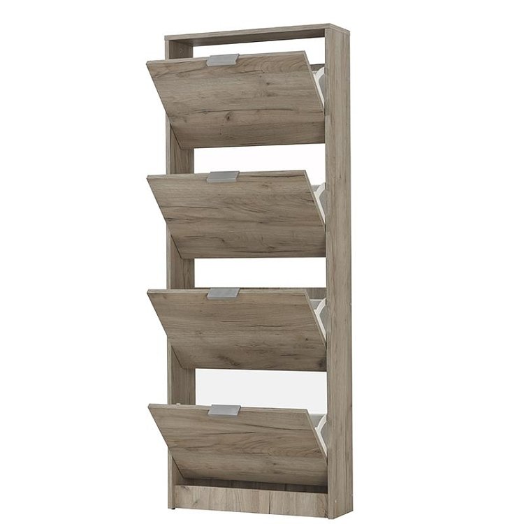 ΠΑΠΟΥΤΣΟΘΗΚΗ Base 14 GREY OAK 58x18x155,5εκ 11008511