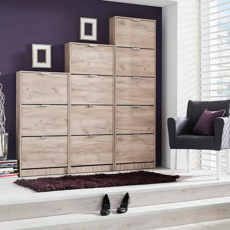 ΠΑΠΟΥΤΣΟΘΗΚΗ Base 15 GREY OAK 58x18x191,5εκ 11008513