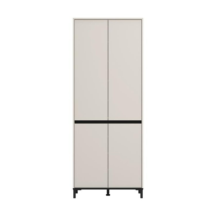 ΠΑΠΟΥΤΣΟΘΗΚΗ FLANNAN 2K4V CASHMERE/ΜΑΥΡΟ MATT ΧΡΩΜΑ 80x40x205εκ 11014278