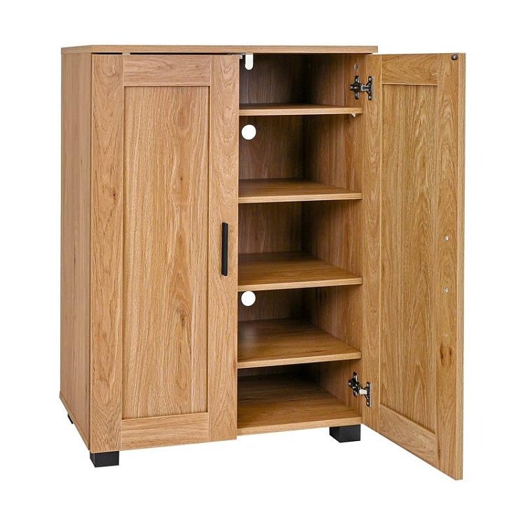 ΠΑΠΟΥΤΣΟΘΗΚΗ Fylliana "Cubo" ΜΕ 4 ΡΑΦΙΑ ΧΡΩΜΑ ARTISAN OAK 60x33x84εκ 271-226-083