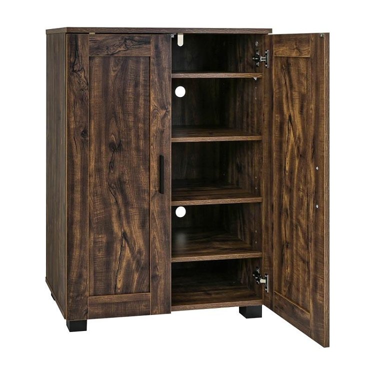 ΠΑΠΟΥΤΣΟΘΗΚΗ Fylliana "Cubo" ΜΕ 4 ΡΑΦΙΑ ΧΡΩΜΑ BROWN OAK 60x33x84εκ 271-226-084