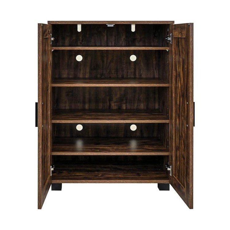 ΠΑΠΟΥΤΣΟΘΗΚΗ Fylliana "Cubo" ΜΕ 4 ΡΑΦΙΑ ΧΡΩΜΑ BROWN OAK 60x33x84εκ 271-226-084