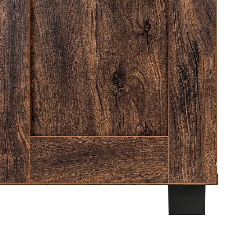 ΠΑΠΟΥΤΣΟΘΗΚΗ Fylliana "Cubo" ΜΕ 4 ΡΑΦΙΑ ΧΡΩΜΑ BROWN OAK 60x33x84εκ 271-226-084
