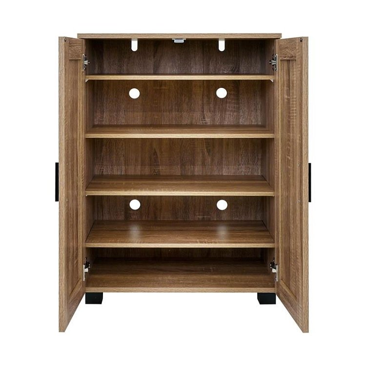 ΠΑΠΟΥΤΣΟΘΗΚΗ Fylliana "Cubo" ΜΕ 4 ΡΑΦΙΑ ΧΡΩΜΑ GREY OAK 60x33x84εκ 271-226-082