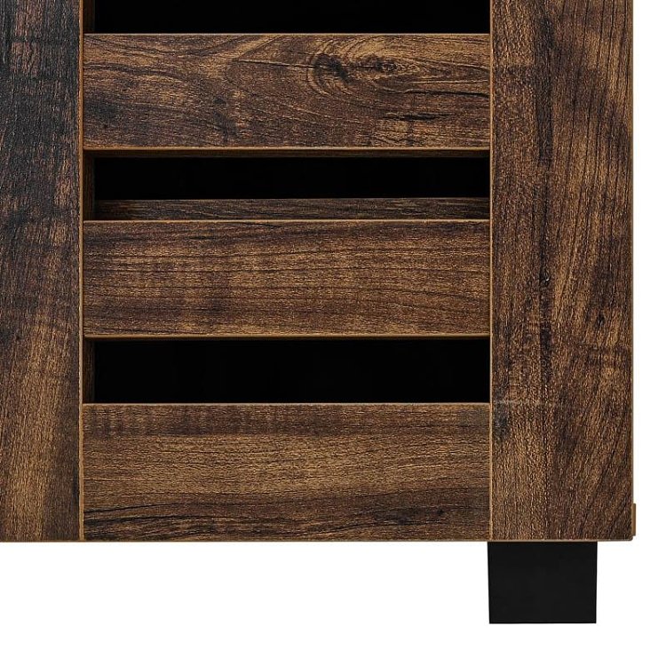 ΠΑΠΟΥΤΣΟΘΗΚΗ Fylliana "Vento" ΜΕ 4 ΡΑΦΙΑ ΧΡΩΜΑ BROWN OAK 60x33x87εκ 271-226-081
