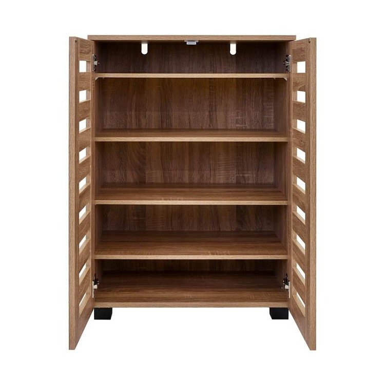 ΠΑΠΟΥΤΣΟΘΗΚΗ Fylliana "Vento" ΜΕ 4 ΡΑΦΙΑ ΧΡΩΜΑ GREY OAK 60x33x87εκ 271-226-079