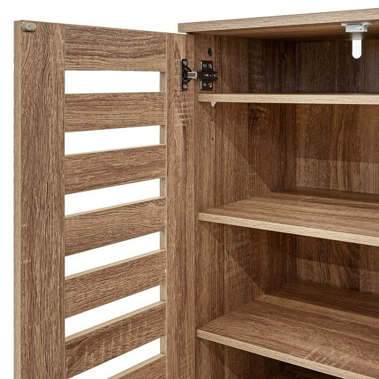 ΠΑΠΟΥΤΣΟΘΗΚΗ Fylliana "Vento" ΜΕ 4 ΡΑΦΙΑ ΧΡΩΜΑ GREY OAK 60x33x87εκ 271-226-079