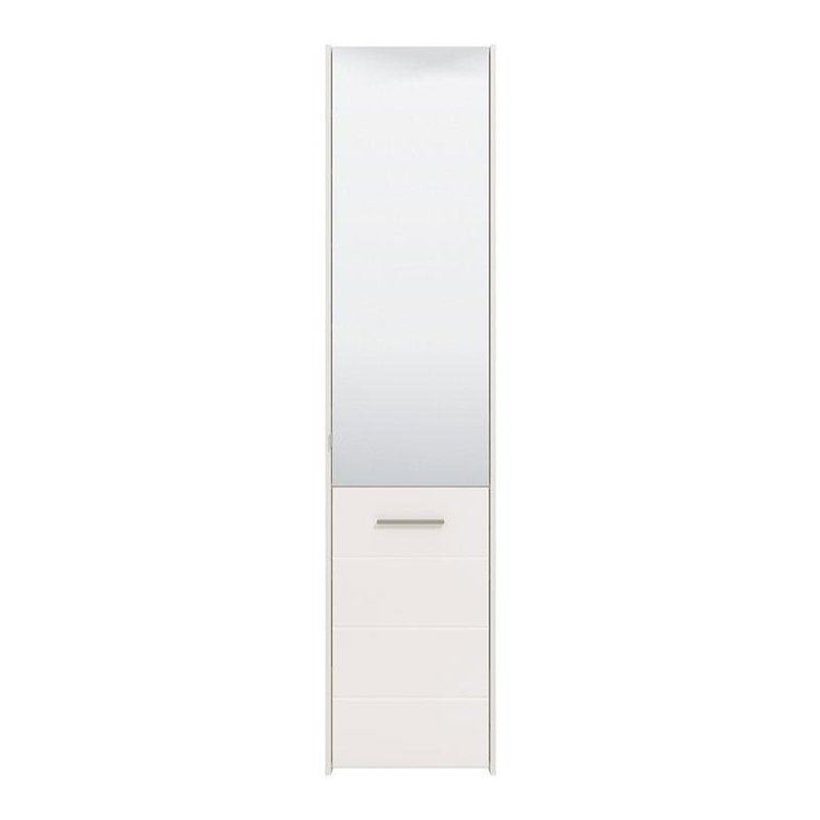 ΠΑΠΟΥΤΣΟΘΗΚΗ ΜΕ ΚΑΘΡΕΦΤΗ MENORCA 1K OG ΛΕΥΚΟ-ΛΕΥΚΟ HIGH GLOSS 46,5x37,5x199εκ 11011483