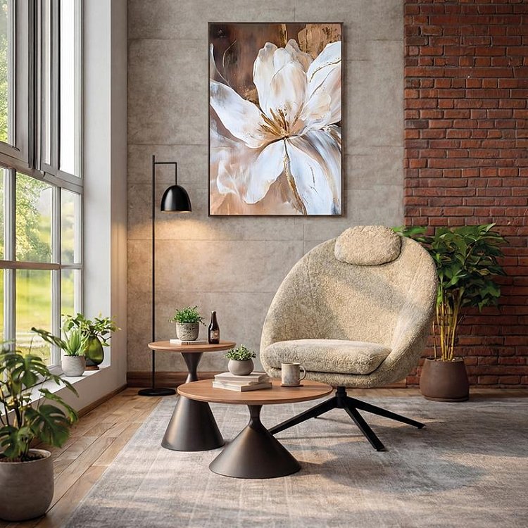 ΠΟΛΥΘΡΟΝΑ 360° Fylliana "Selene" ΜΠΕΖ ΧΡΩΜΑ 81x87x96εκ 639-225-019