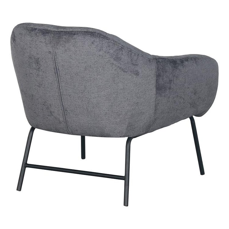 ΠΟΛΥΘΡΟΝΑ Fylliana 0276 ΓΚΡΙ ΥΦΑΣΜΑ 82x79x73εκ 617-124-100