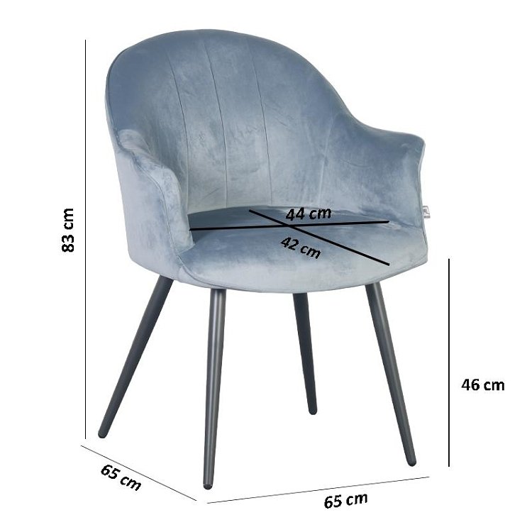 ΠΟΛΥΘΡΟΝΑ Fylliana C-985 ΓΑΛΑΖΙΟ ΥΦΑΣΜΑ 65x65x83 2τμχ 617-121-076