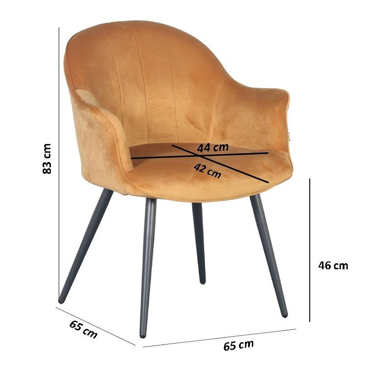 ΠΟΛΥΘΡΟΝΑ Fylliana C-985 ΜΟΥΣΤΑΡΔΙ ΥΦΑΣΜΑ 65x65x83 2τμχ 617-121-077