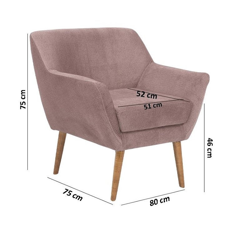ΠΟΛΥΘΡΟΝΑ Fylliana Carla ΡΟΖ ΧΡΩΜΑ 80x75x85εκ 831-121-766