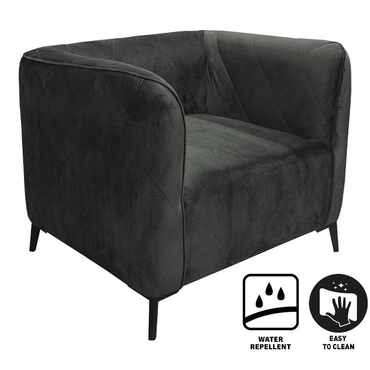 ΠΟΛΥΘΡΟΝΑ Fylliana Cube ΑΝΘΡΑΚΙ ΧΡΩΜΑ 80x72x70εκ 831-122-831