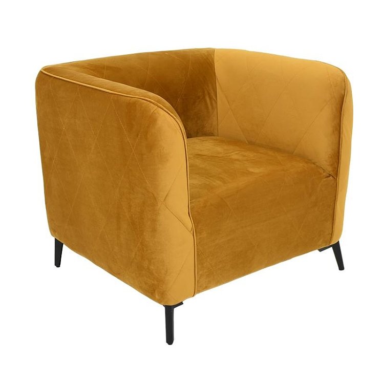 ΠΟΛΥΘΡΟΝΑ Fylliana Cube ΚΙΤΡΙΝΟ ΧΡΩΜΑ 80x72x70εκ 831-122-829