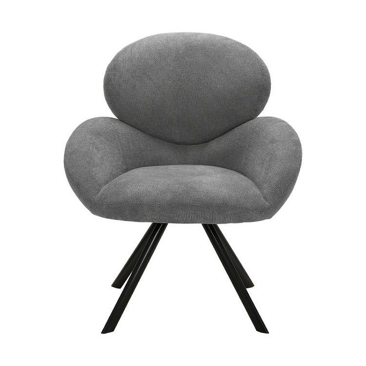 ΠΟΛΥΘΡΟΝΑ Fylliana Melany ΓΚΡΙ ΧΡΩΜΑ 70x76x89εκ 639-124-003