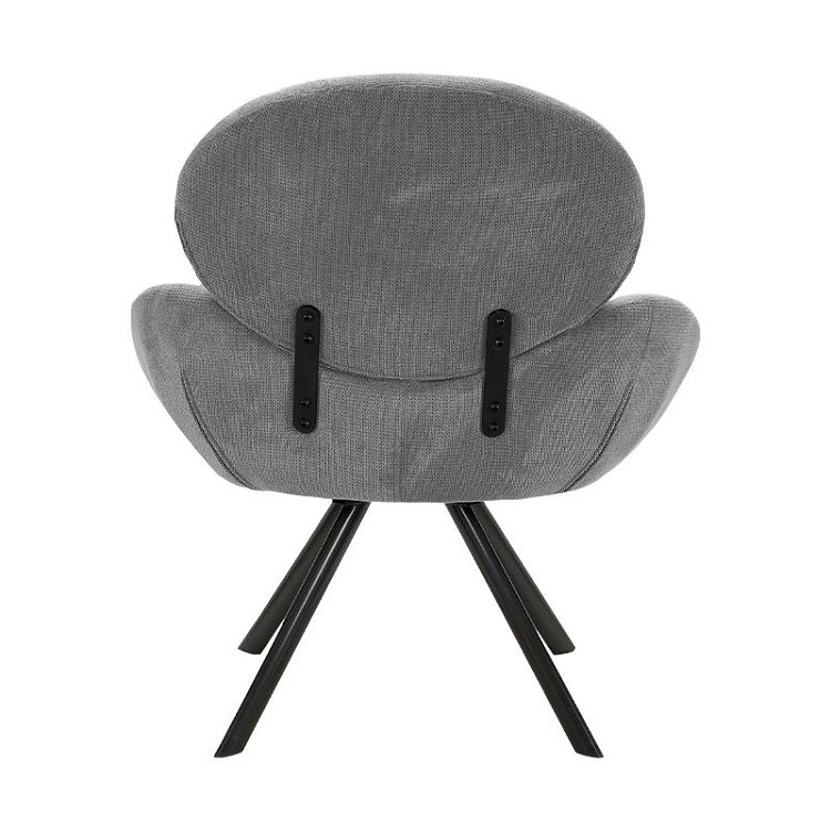 ΠΟΛΥΘΡΟΝΑ Fylliana Melany ΓΚΡΙ ΧΡΩΜΑ 70x76x89εκ 639-124-003