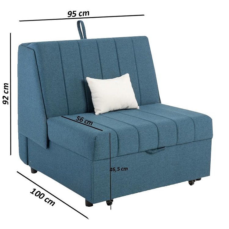 ΠΟΛΥΘΡΟΝΑ Fylliana New Montana ΜΠΛΕ-ΛΕΥΚΟ BOMBAY 95x100x92εκ 839-82-577