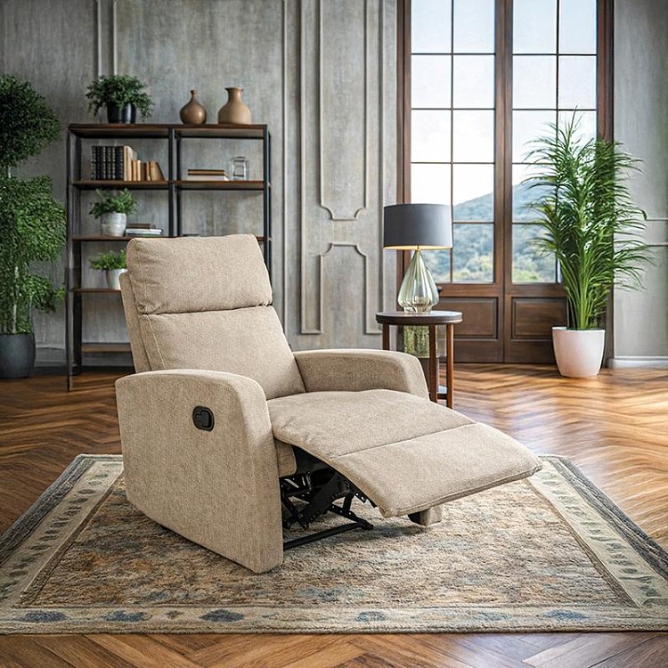 ΠΟΛΥΘΡΟΝΑ RELAX ΜΕ ΜΗΧΑΝΙΣΜΟ ΑΝΑΚΛΙΣΗΣ Fylliana FL2311 ΜΠΕΖ ΧΡΩΜΑ 70x89x102εκ 0016-225-064