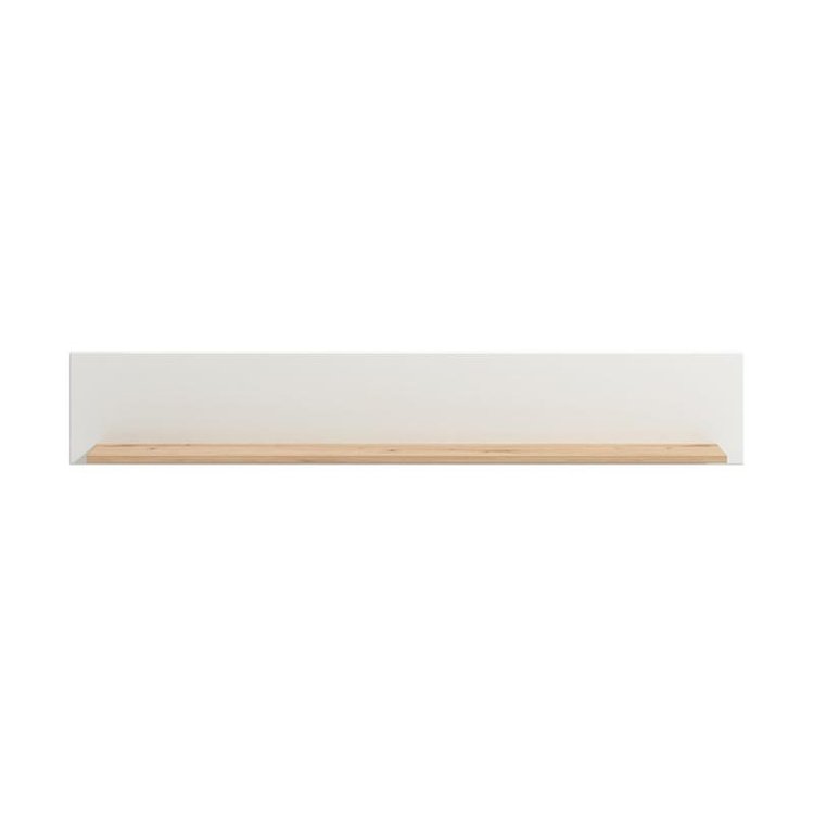 ΡΑΦΙ ΤΟΙΧΟΥ BRETAGNA ZP ARTISAN OAK-ΛΕΥΚΟ HIGH GLOSS FOIL 150x19,5x25εκ a.p.r 11012057