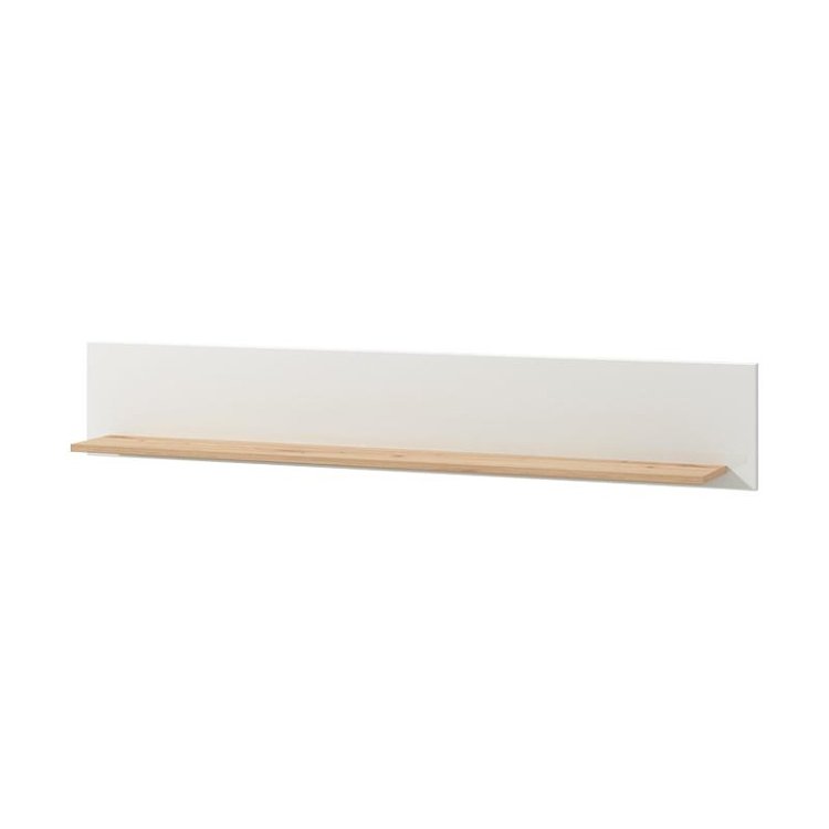 ΡΑΦΙ ΤΟΙΧΟΥ BRETAGNA ZP ARTISAN OAK-ΛΕΥΚΟ HIGH GLOSS FOIL 150x19,5x25εκ a.p.r 11012057