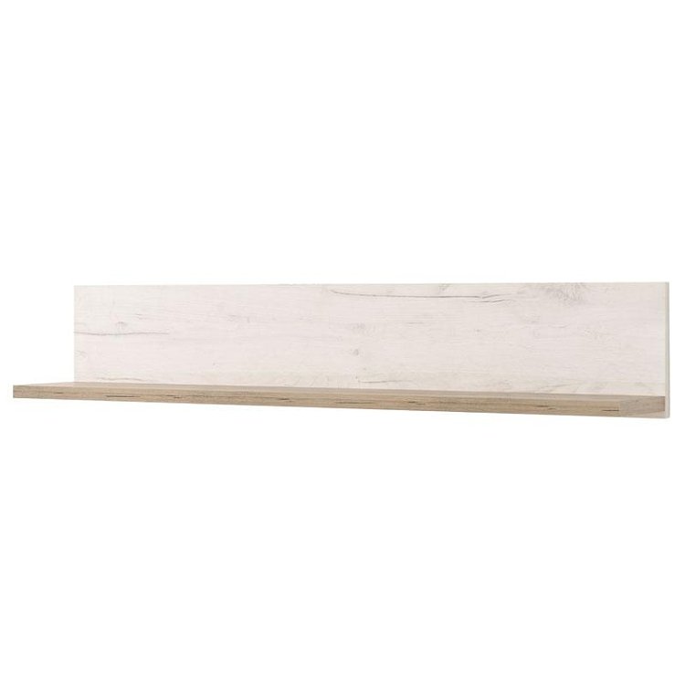 ΡΑΦΙ ΤΟΙΧΟΥ Kent ZP GREY OAK-WHITE OAK 120x19x22εκ knt 11008853