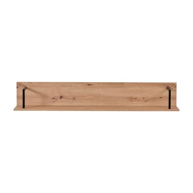 ΡΑΦΙ ΤΟΙΧΟΥ SARDINIA ZP ARTISAN OAK / ΜΑΥΡΟ 137.5x21x24εκ srd 11008235