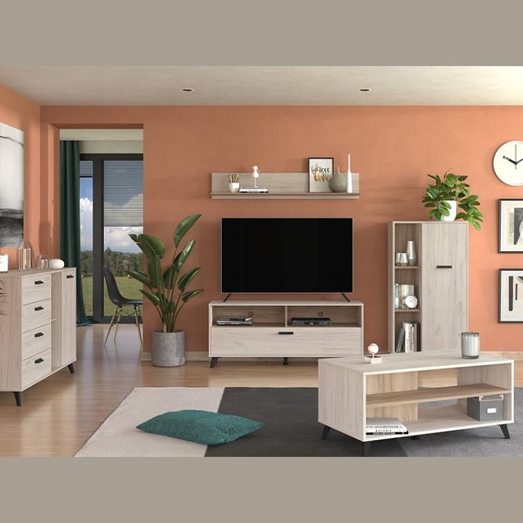 ΡΑΦΙ ΤΟΙΧΟΥ KENT ZP WHITE OAK - GREY OAK 138x19.5x24εκ f.l.d 11011882