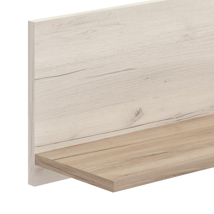 ΡΑΦΙ ΤΟΙΧΟΥ KENT ZP WHITE OAK - GREY OAK 138x19.5x24εκ f.l.d 11011882
