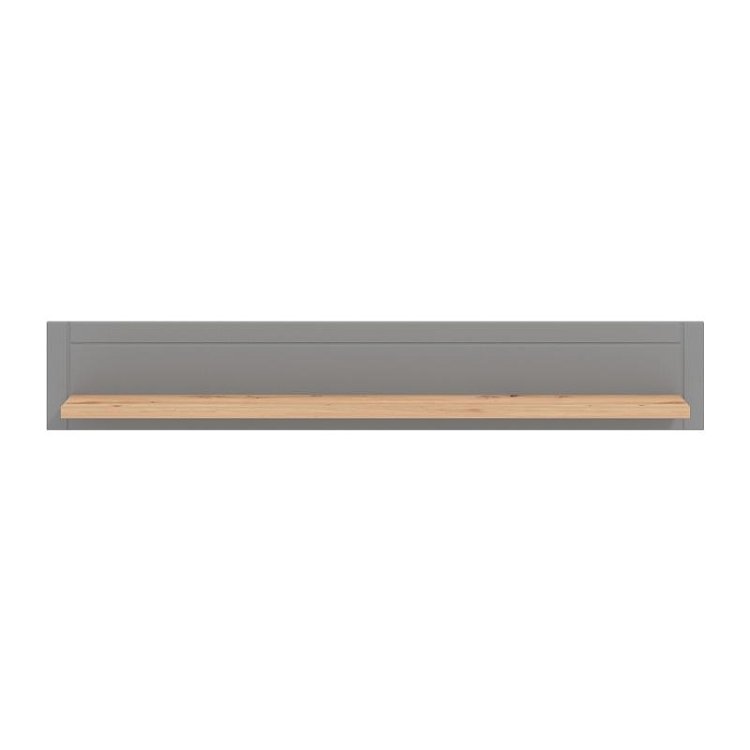 ΡΑΦΙ ΤΟΙΧΟΥ VALENCIA ARTISAN OAΚ-ΓΚΡΙ ΜΑΤ ΧΡΩΜΑ 146x19.5x24εκ 11011394