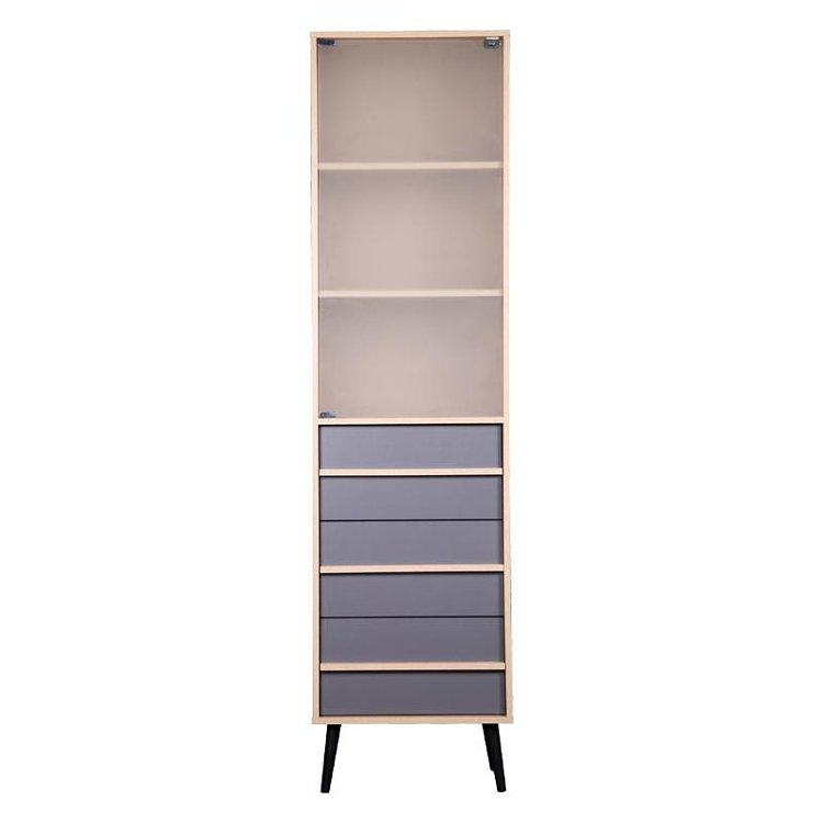 ΡΑΦΙΕΡΑ Fylliana Industry Sonoma-Grey 50*29.5*190 271-122-054