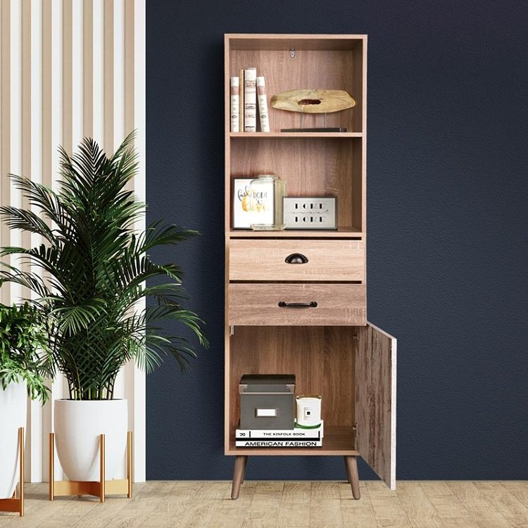 ΡΑΦΙΕΡΑ Fylliana "Lounge" SONOMA OAK 50x39,5x171εκ 271-123-058