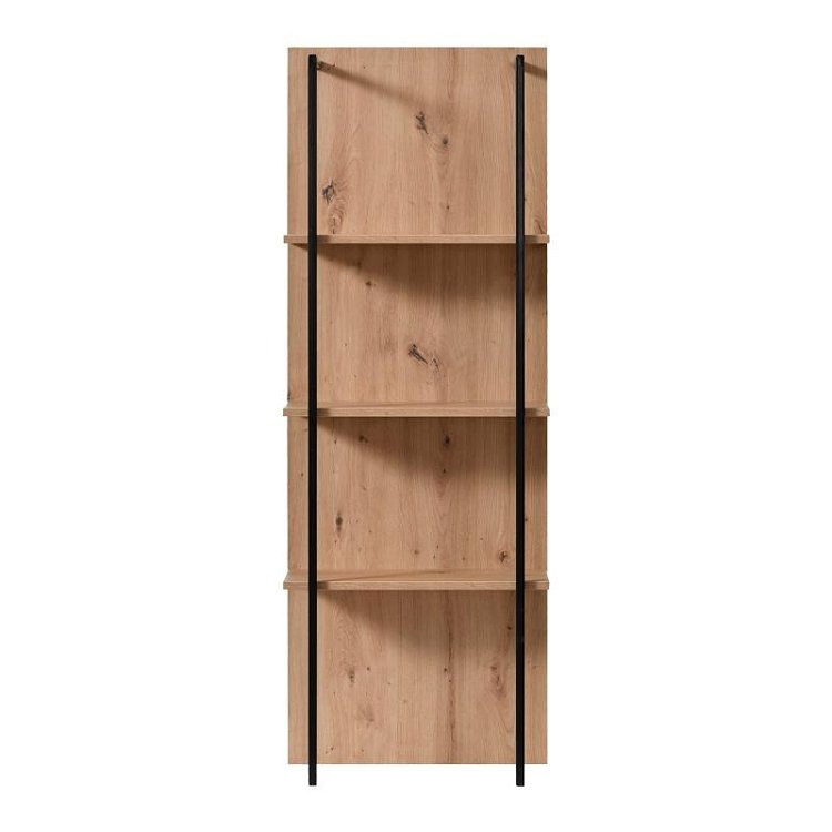 ΡΑΦΙΕΡΑ SARDINIA NP 500 ARTISAN OAK / ΜΑΥΡΟ 50x29.5x137.5εκ 11008231