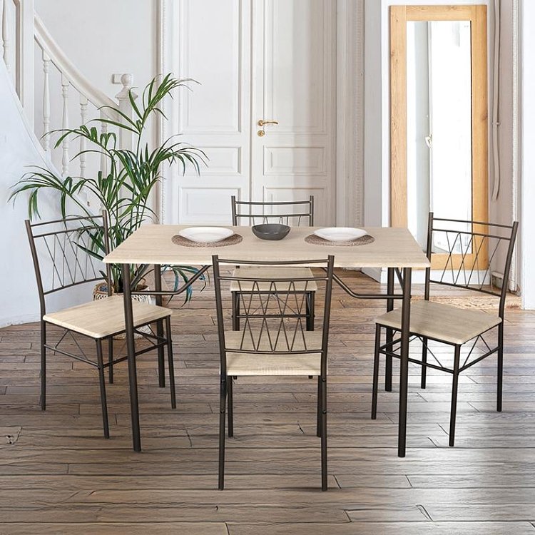 ΣΕΤ ΤΡΑΠΕΖΑΡΙΑΣ Fylliana 1125 SONOMA ΜΕ ΚΑΦΕ ΣΚΕΛΕΤΟ 112x72x75εκ 211-123-045