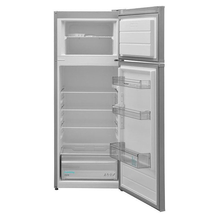 Sharp SJ-FTB01ITXSE Ψυγείο Δίπορτο Silver 144x54x57