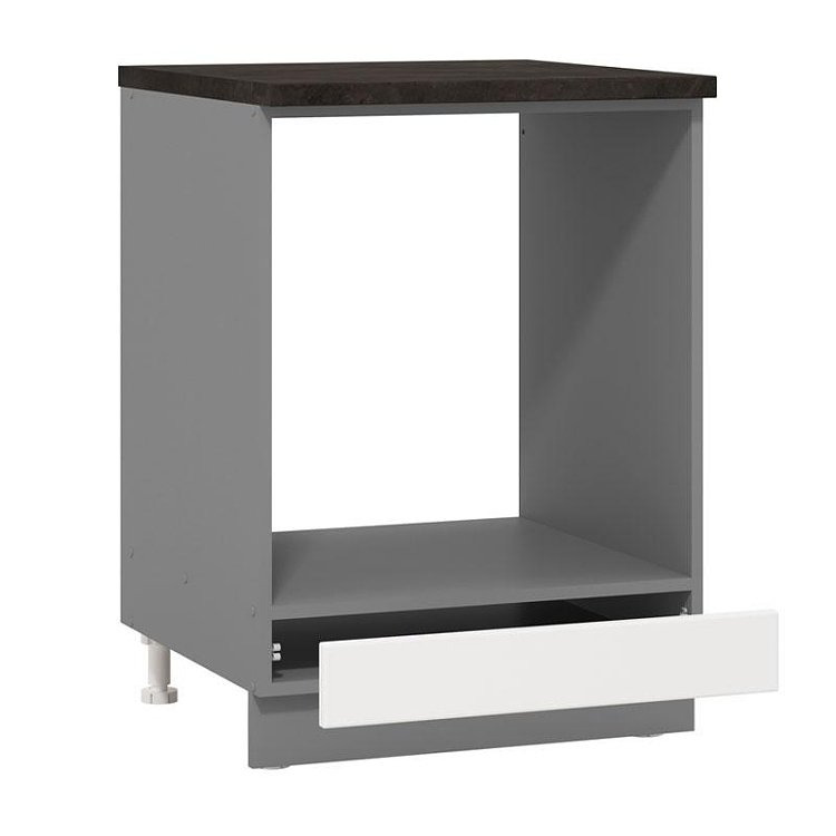 ΣΤΟΙΧΕΙΟ ΚΟΥΖΙΝΑΣ PETRA D60 UR ΓΚΡΙ ΓΡΑΦΙΤΗΣ-ΛΕΥΚΟ HIGH GLOSS FOIL-ΓΚΡΙ MAT FOIL 60x55x82εκ 11012314