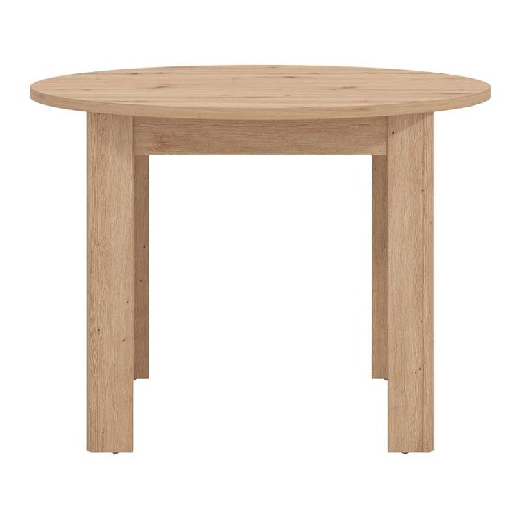 ΣΤΡΟΓΓΥΛΟ ΤΡΑΠΕΖΙ ΤΡΑΠΕΖΑΡΙΑΣ ANCONA ARTISAN OAK ΧΡΩΜΑ 109x109x77εκ 11012319