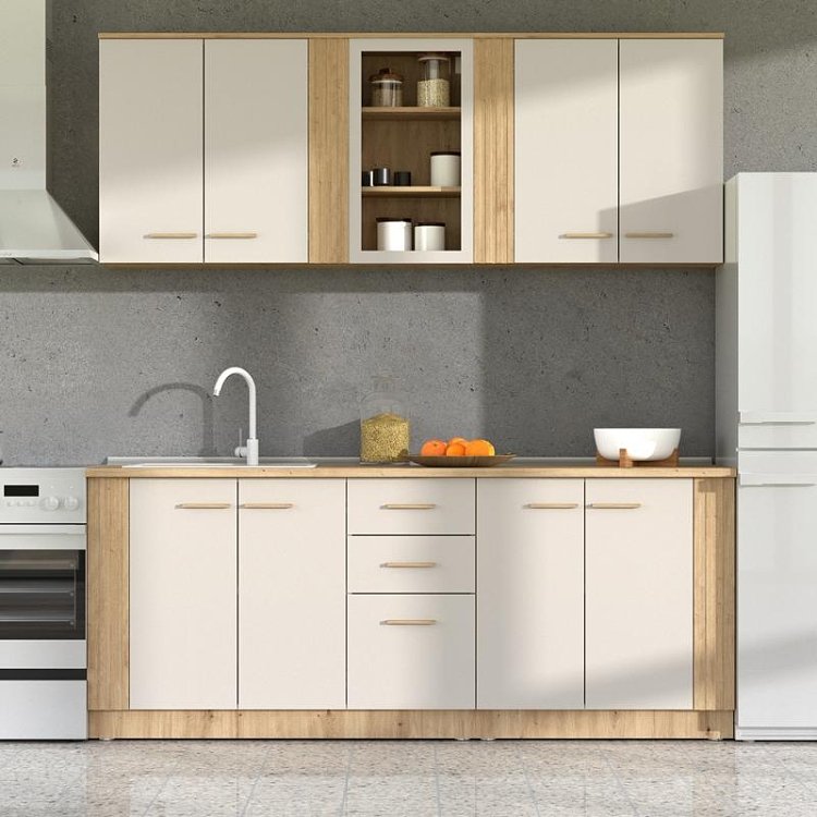 ΣΥΝΘΕΣΗ ΚΟΥΖΙΝΑΣ BELFORT 200 ARTISAN OAK/CASHMERE 200x51x200εκ 11014521