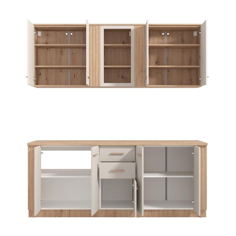 ΣΥΝΘΕΣΗ ΚΟΥΖΙΝΑΣ BELFORT 200 ARTISAN OAK/CASHMERE 200x51x200εκ 11014521