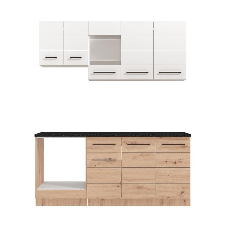 ΣΥΝΘΕΣΗ ΚΟΥΖΙΝΑΣ SAVONA 180 ARTISAN OAK/ΛΕΥΚΟ 180x57x200εκ 11014530