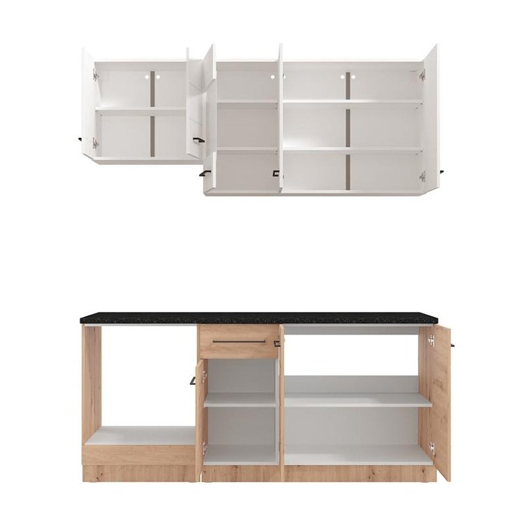 ΣΥΝΘΕΣΗ ΚΟΥΖΙΝΑΣ SAVONA 180 ARTISAN OAK/ΛΕΥΚΟ 180x57x200εκ 11014530