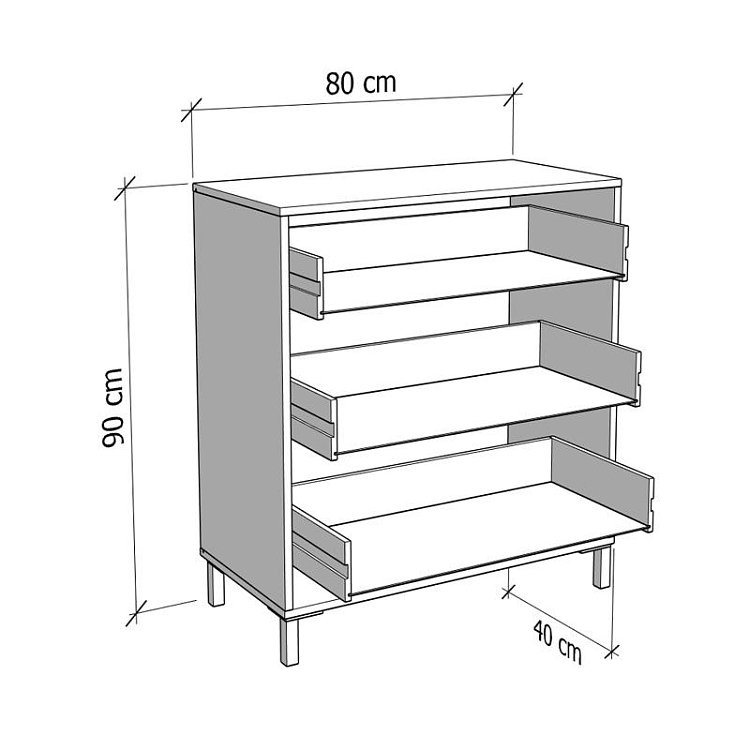 ΣΥΡΤΑΡΙΕΡΑ SALONA 80 3F CASHMERE ΧΡΩΜΑ 80x40x90εκ 11014585