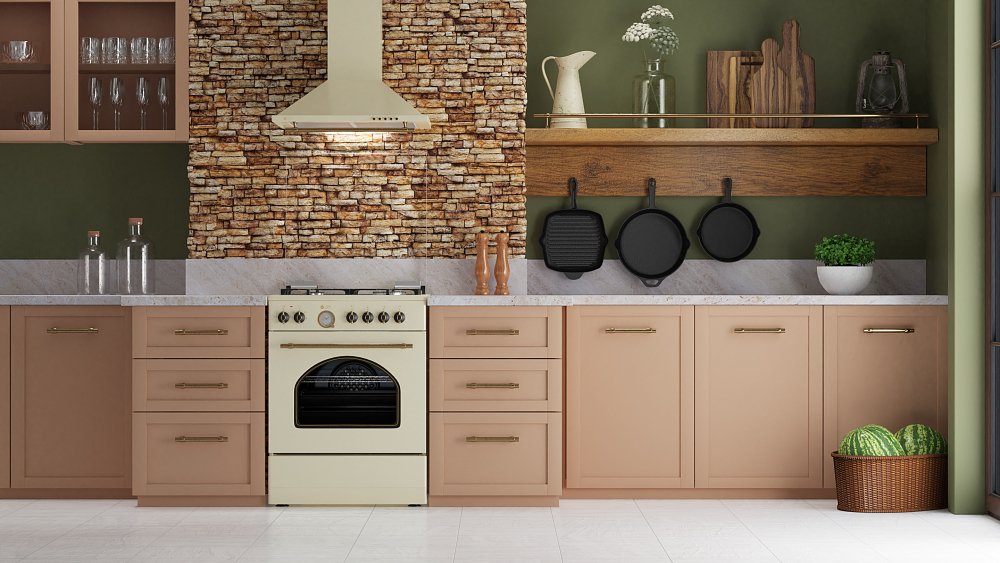 THERMOGATZ TGS 960 RUSTIC Απορροφητήρας Καμινάδα Μπεζ 60cm 04.400.068