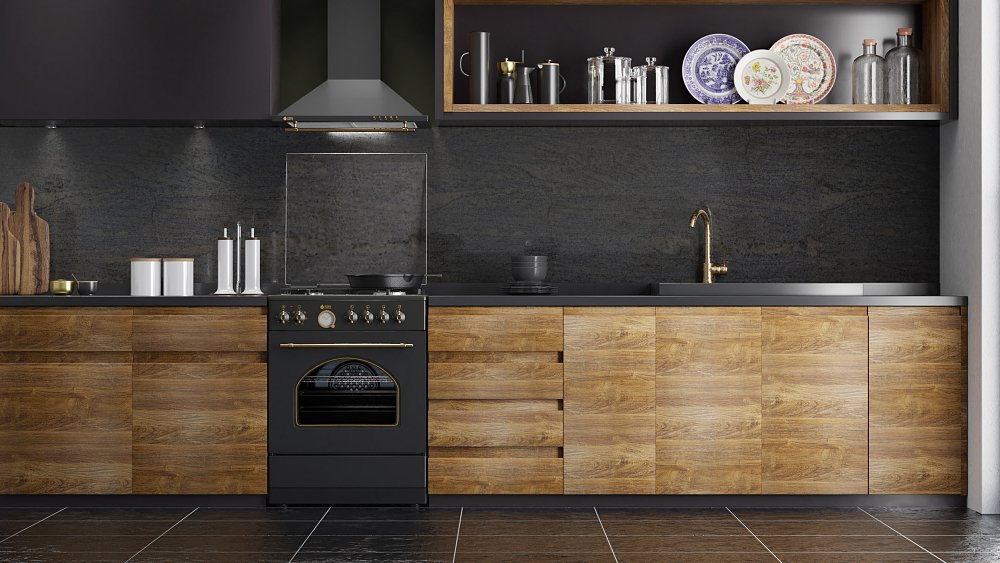 THERMOGATZ TGS 950 RUSTIC Απορροφητήρας Καμινάδα Μαύρο 60cm 04.400.067